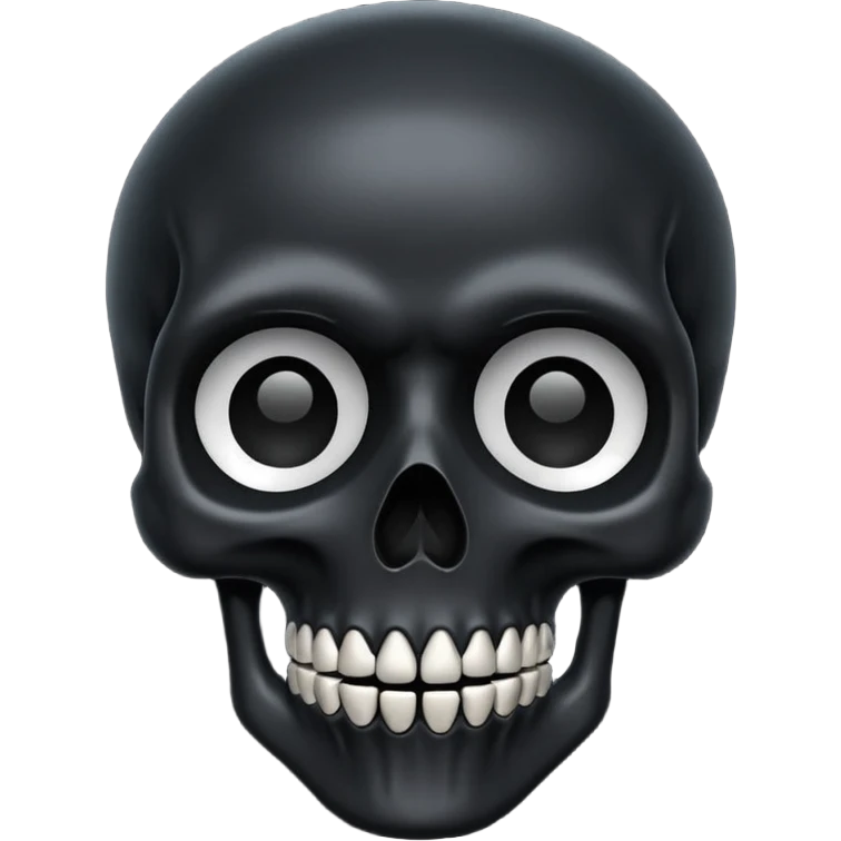 Black skull emoji