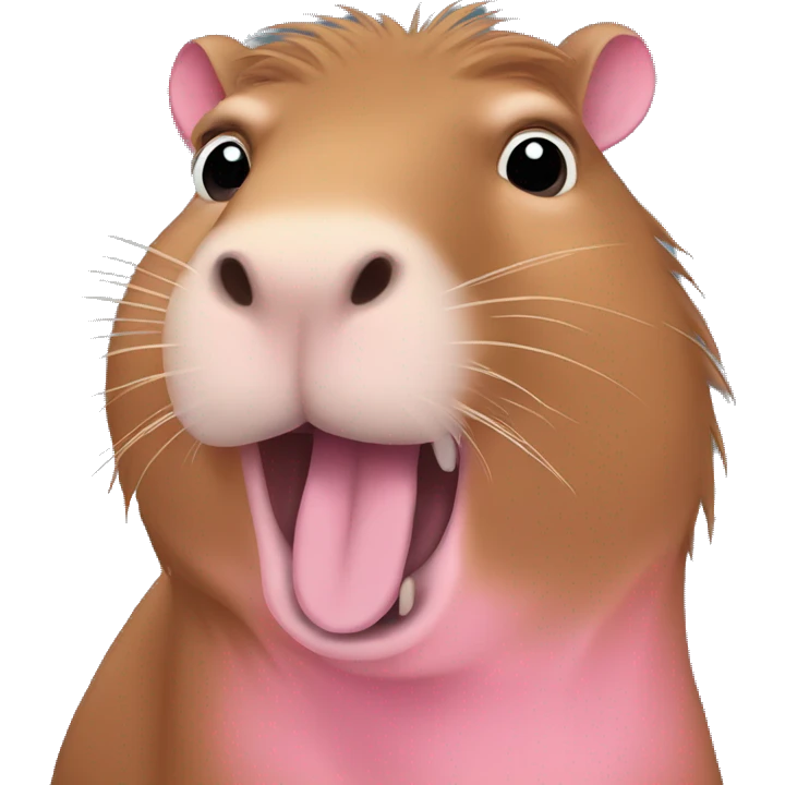 pink capybara  emoji
