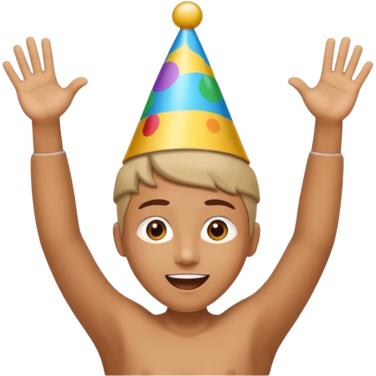 A person with the arms opened like the celebration of bellingham emoji