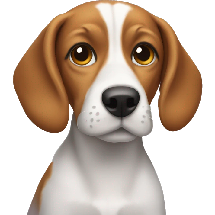 Beagle with curly hair  emoji