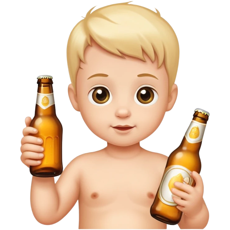 Baby with béer emoji