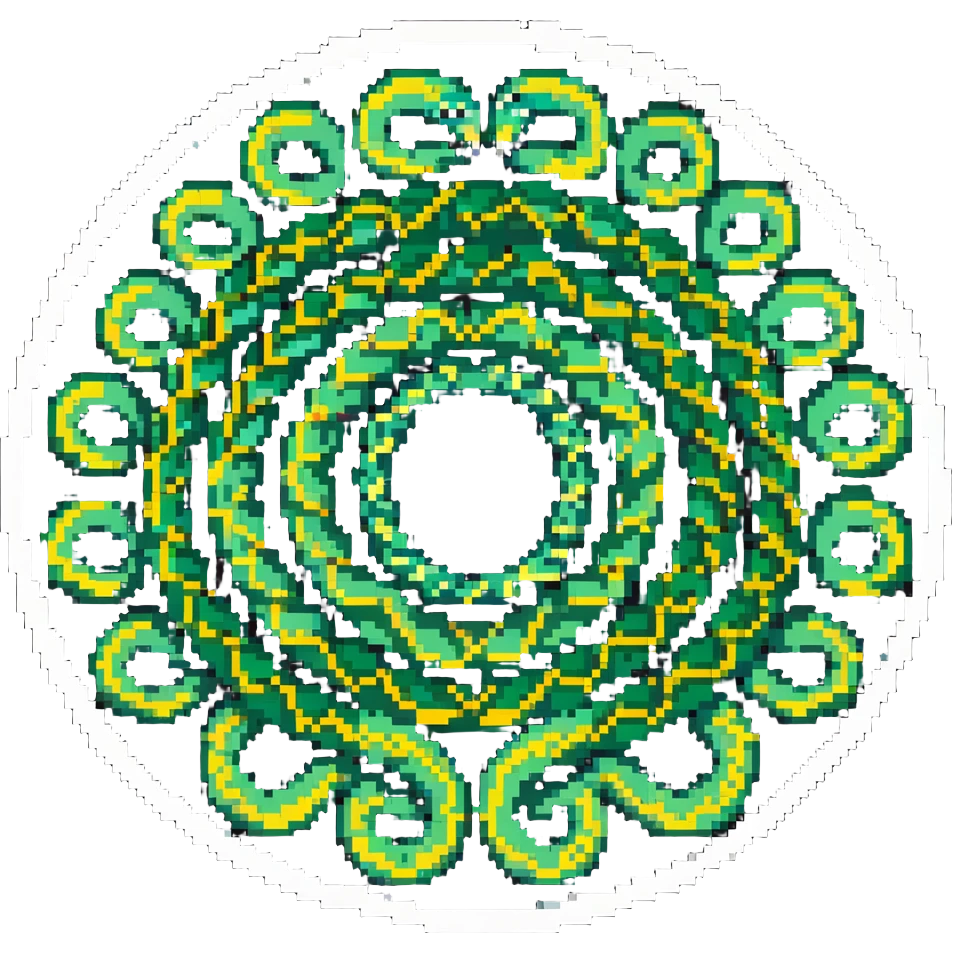 circle of snakes, multiple snakes arranged in a circular pattern emoji