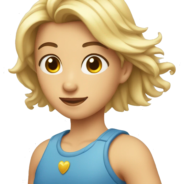 Un corazón celeste  emoji