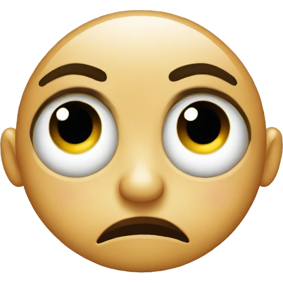 Rolling eye kissy face emoji