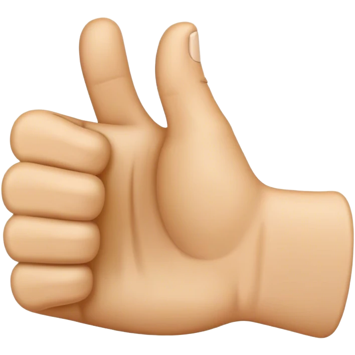 can you generate me an image of the thumbs up emoji but without the thumb finger emoji