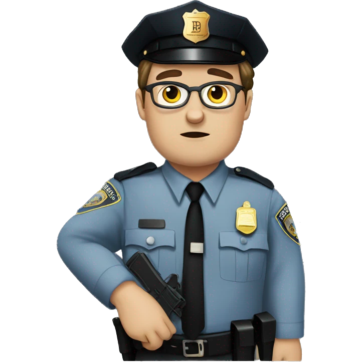 Dwight schrute as a cop emoji