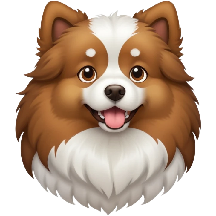 Dog with big back emoji