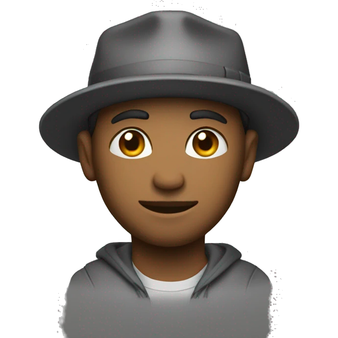 man with snapack in the back emoji
