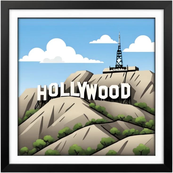 Hollywood sign  emoji