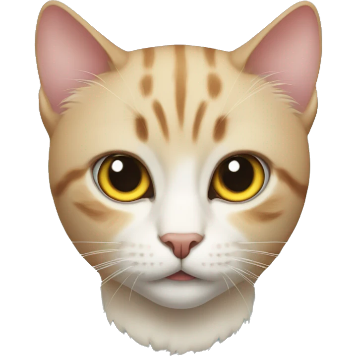 realistic cat with slit pupils emoji