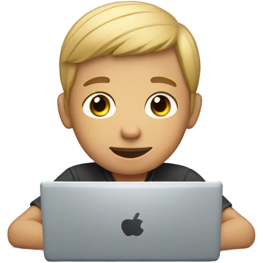 computer boy, light complexion  emoji