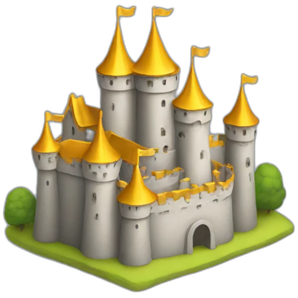 Castle with golden roofs emoji