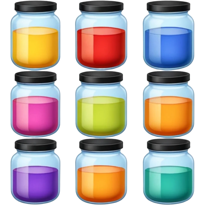 paint jars
 emoji