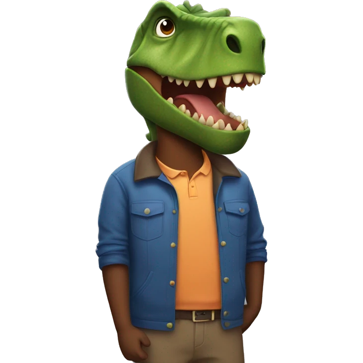 dad in a dinosaur costume emoji