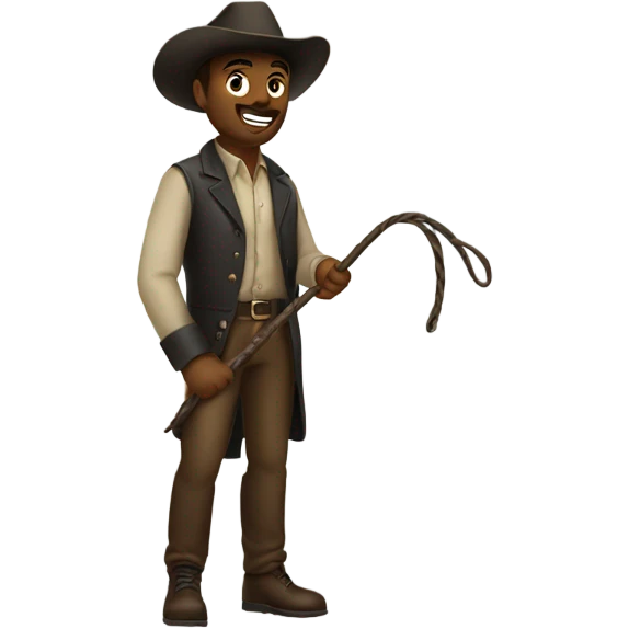Country man with a whip emoji