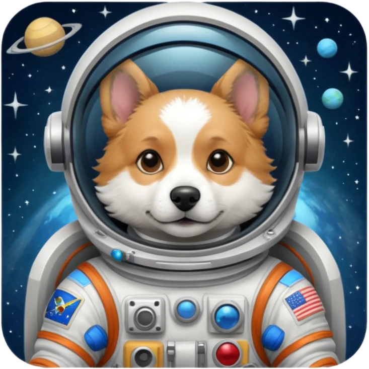 perro astronauta emoji
