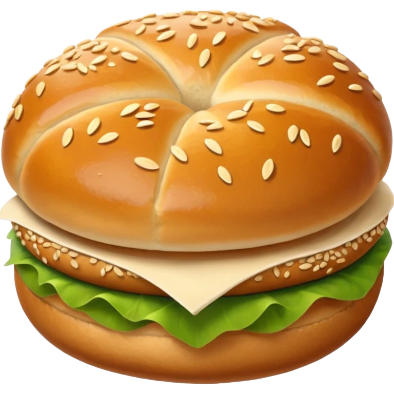 without patty or veg, just bread bun emoji