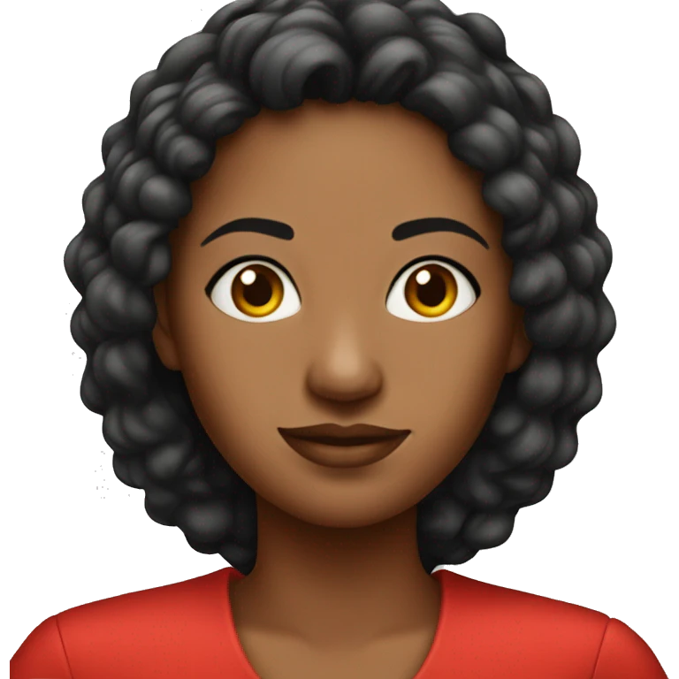 Woman on red dress  emoji