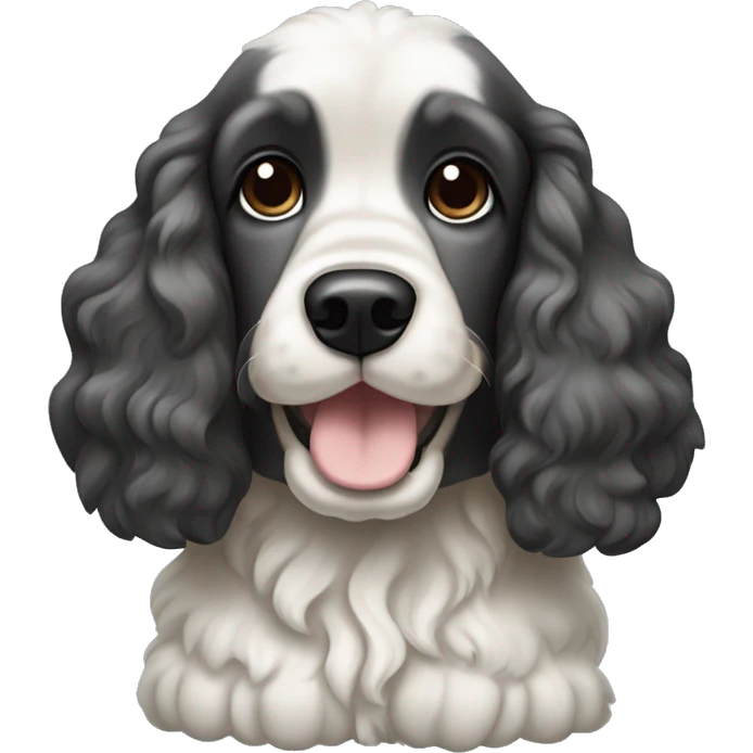 Cookies and cream cocker spaniel emoji