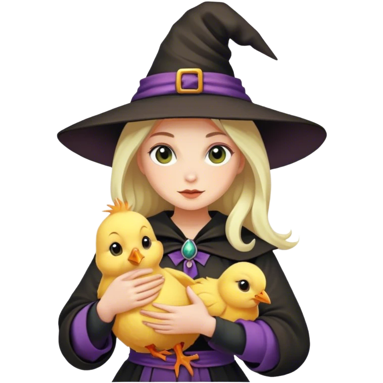 Merge a 🧙‍♀️ and 🐥 emoji