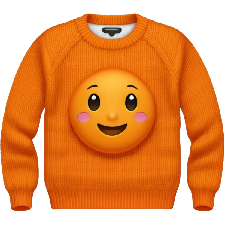 isolated orange sweater emoji