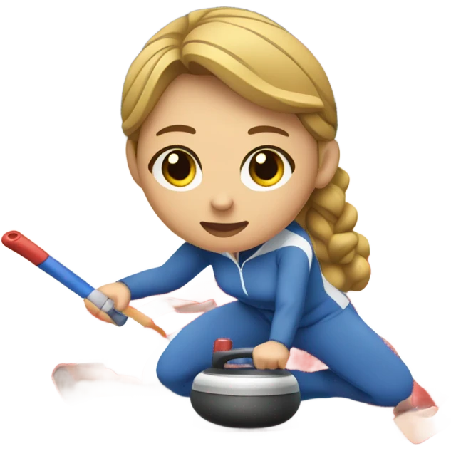 Woman curling emoji