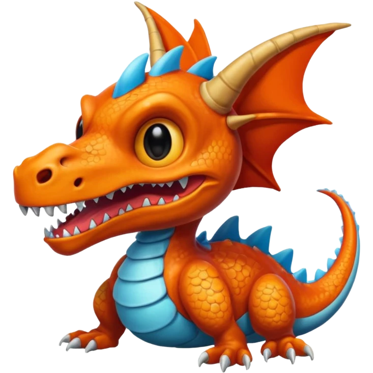 Ugly Skull-faced Warm Buizel-Salamence-dragon emoji