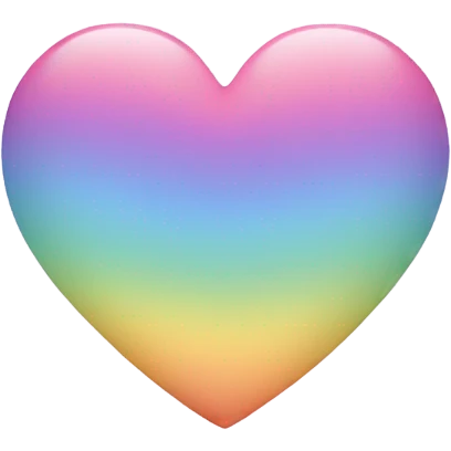Pastel rainbow heart  emoji