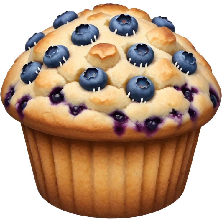 Blueberry muffin emoji