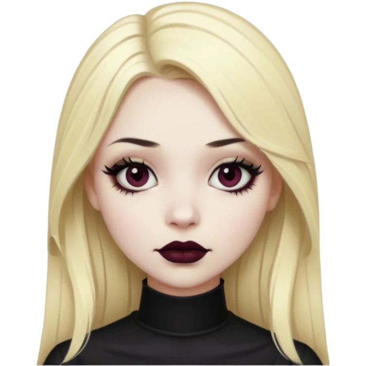 blonde gothic girl  emoji