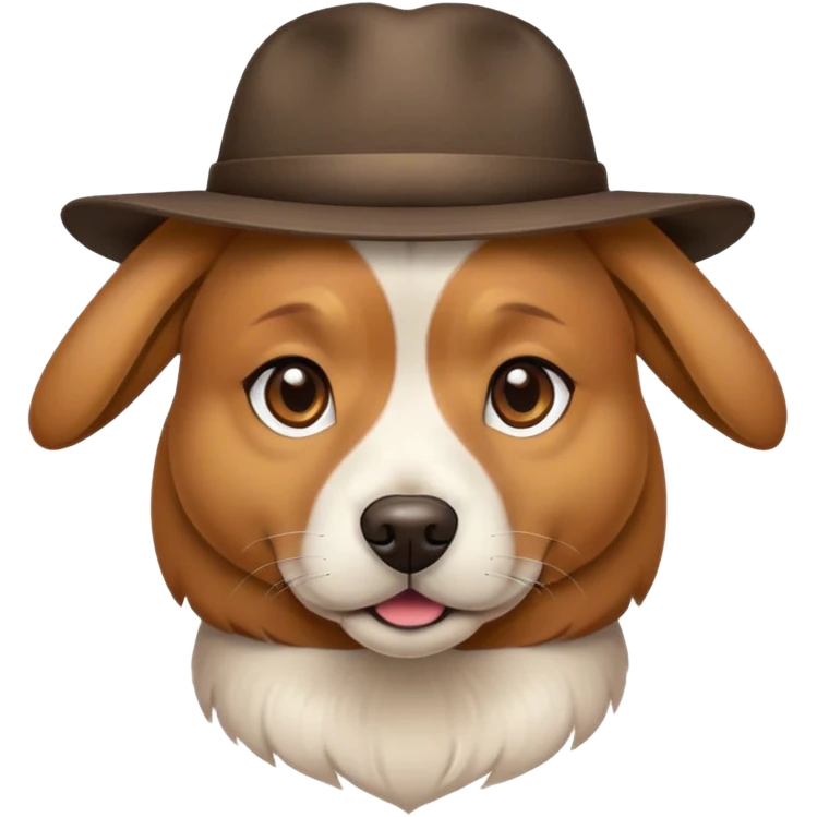 Dog with hat emoji