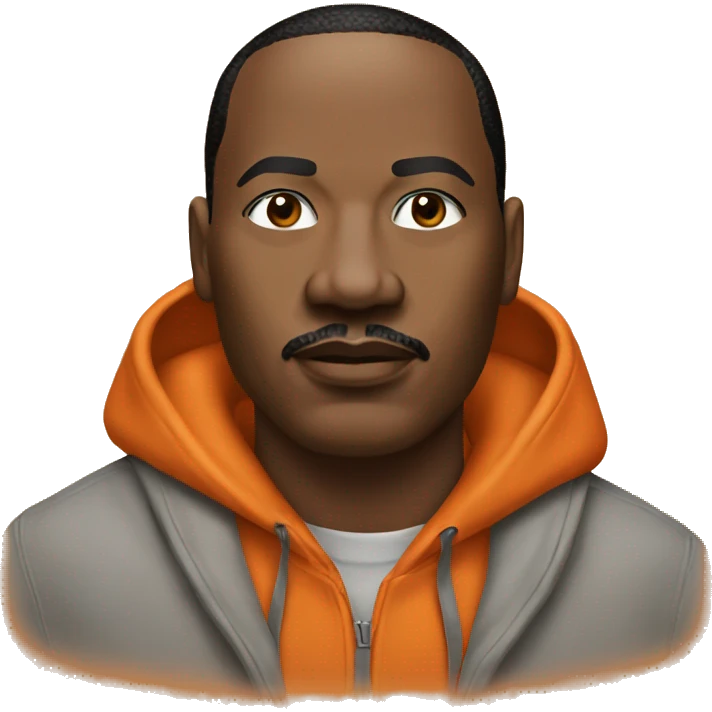 MLK jr. In an orange hoodie  emoji
