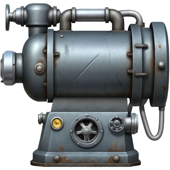 Realistic war machine with water pressure emoji