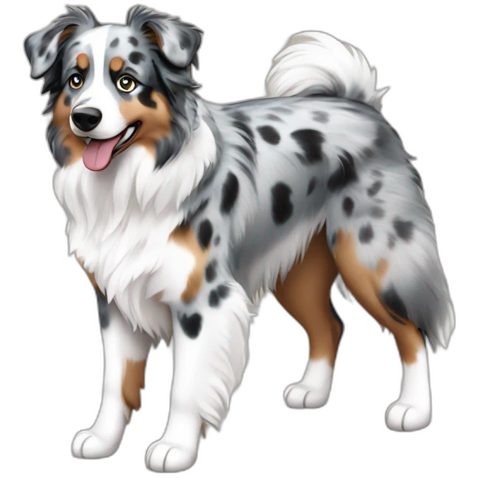 Blue Merle Mini Australian Shepherd emoji