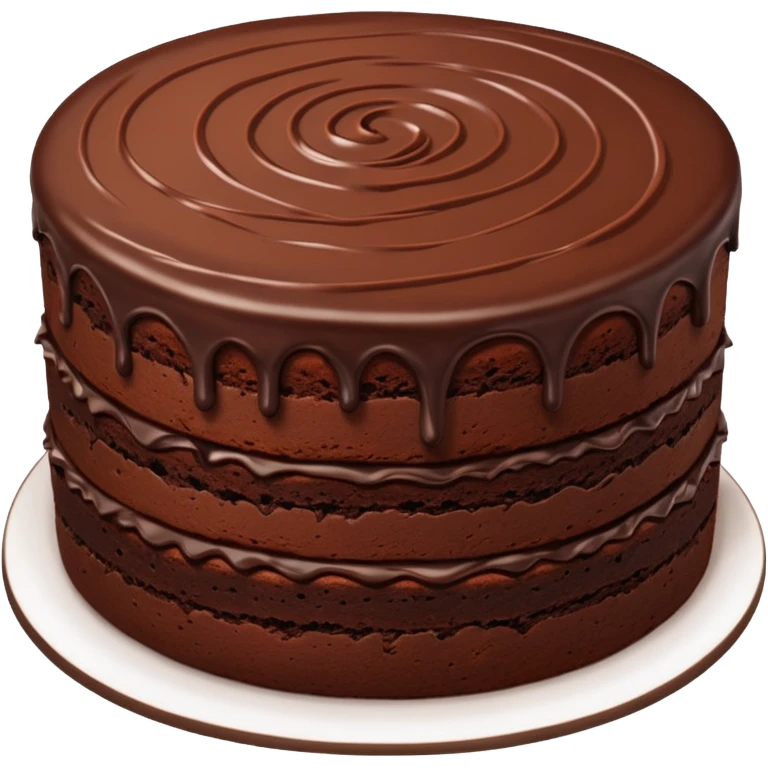 big circle Chocolate Brownie cake emoji