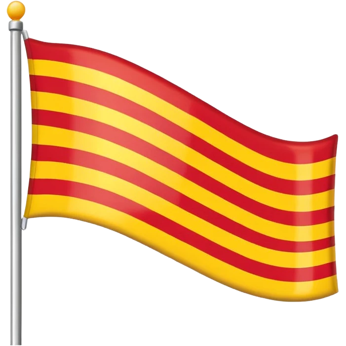 Flag with yellow on top and red on bottom emoji