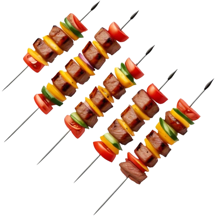 grilled meat skewers. emoji