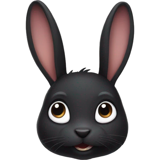 Black rabbit  emoji