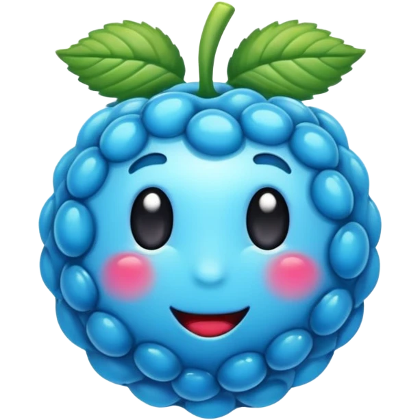 blue raspberry emoji