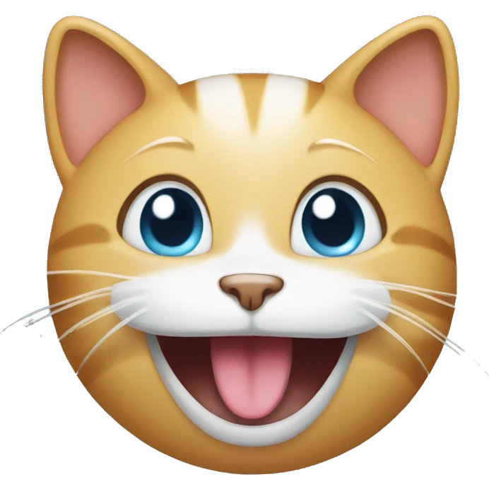 Cat cry and smile emoji