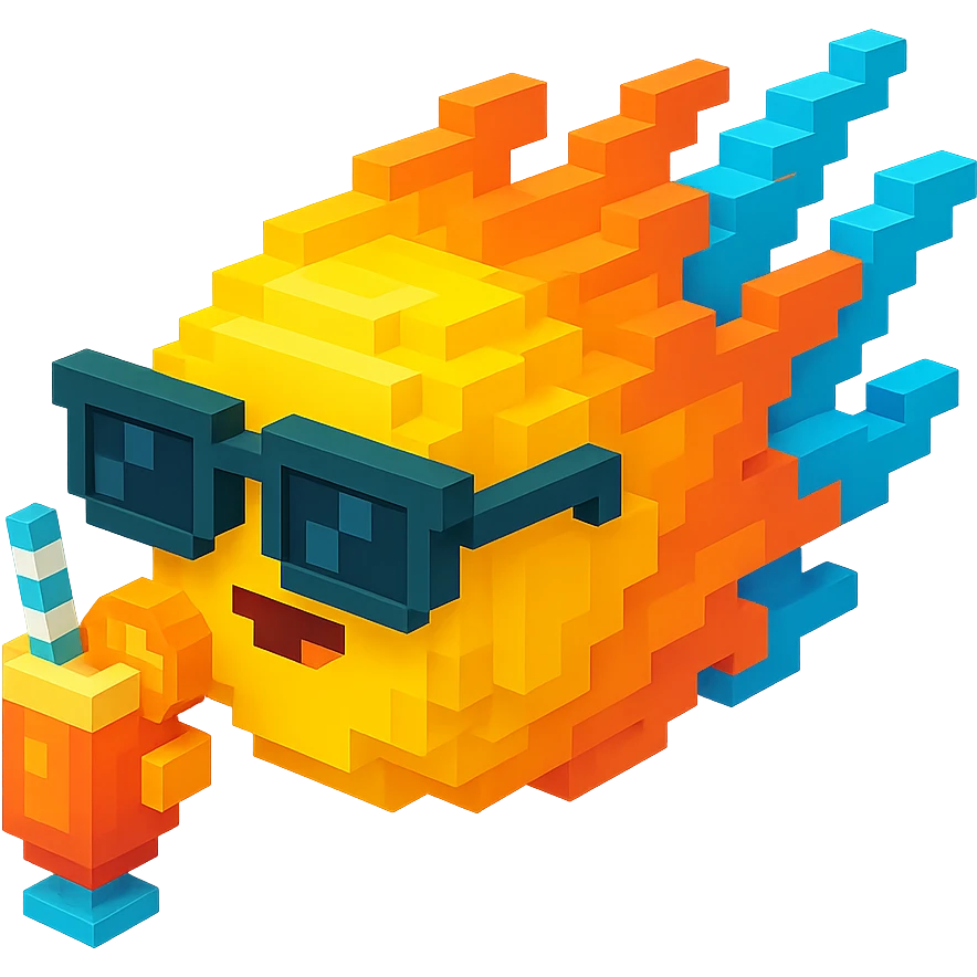 светящиеся комета в солнцезащитных очках и с коктейлем, no background emoji