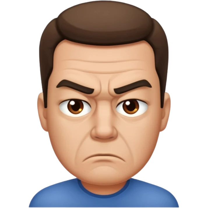 man annoyed emoji