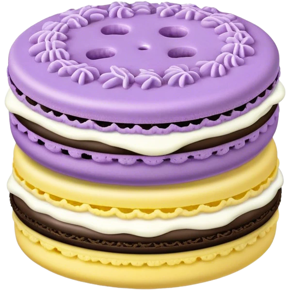 two pastel oreos emoji