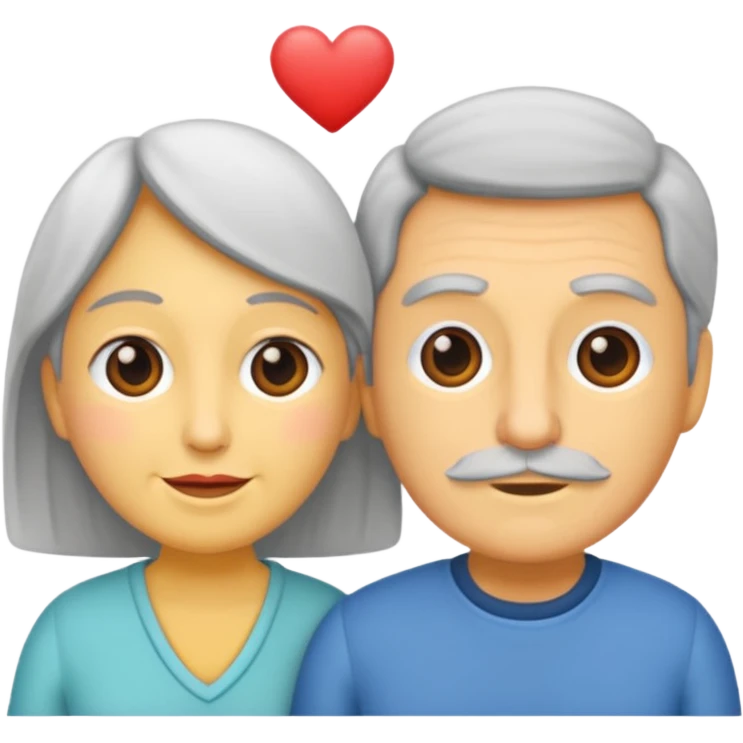 pareja mayor de edad emoji
