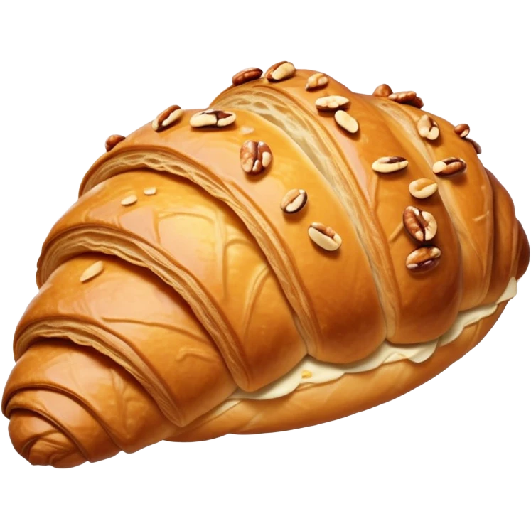 croissant with nuts  emoji