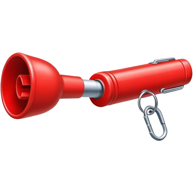 Red whistle emoji