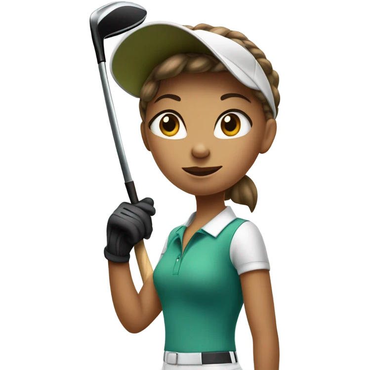 Girl golf emoji