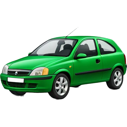 Opel Corsa-B Green emoji