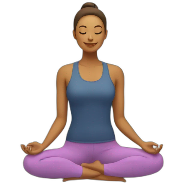 relax yoga emoji