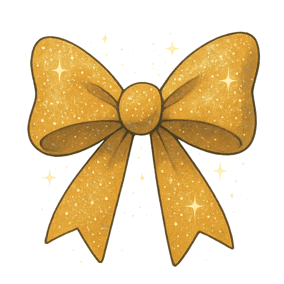 sparkly bow emoji
